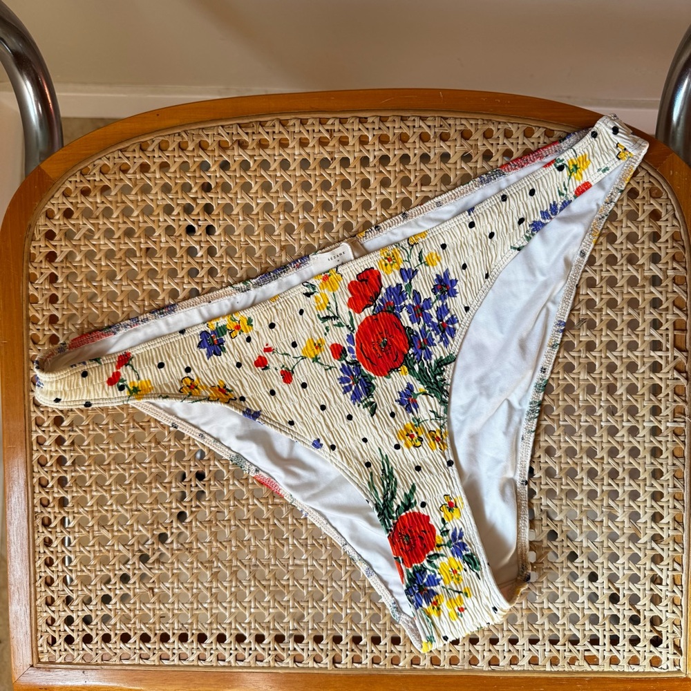 Sezane x Yse Sunrise Bikini Bottoms in Poppy